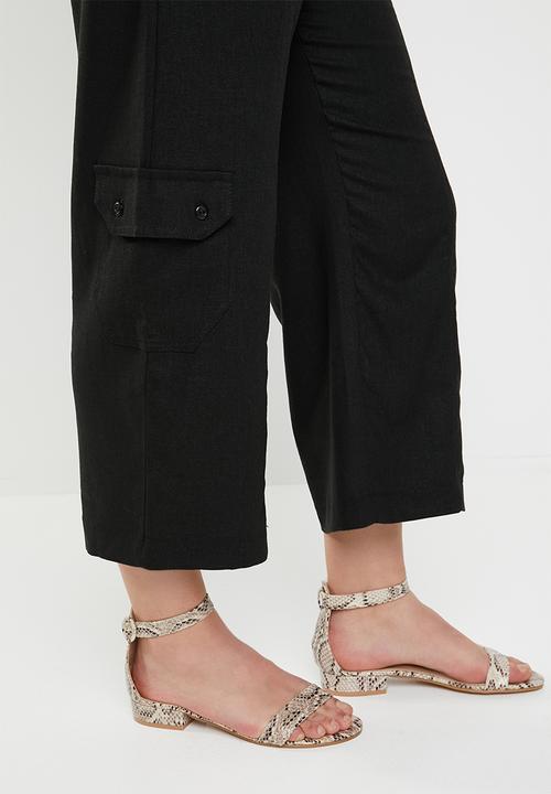 edit Plus - Linen pants - black