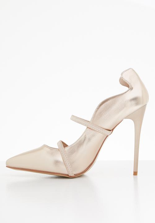 Miss Black - Melany heel - rose gold