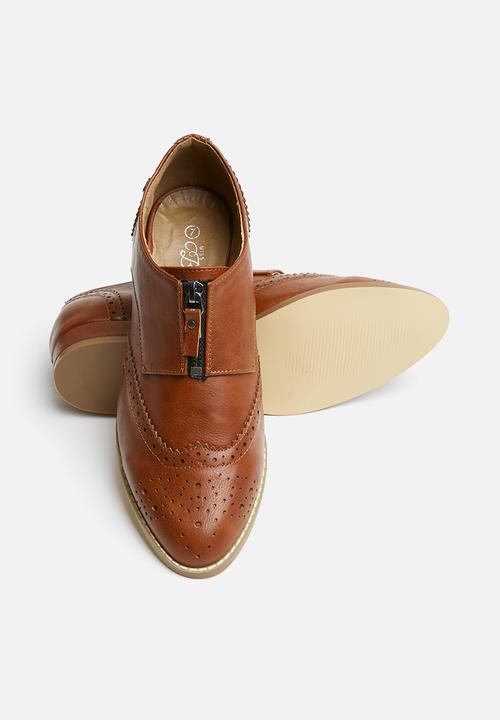 Miss Black - Jasslene brogue - tan