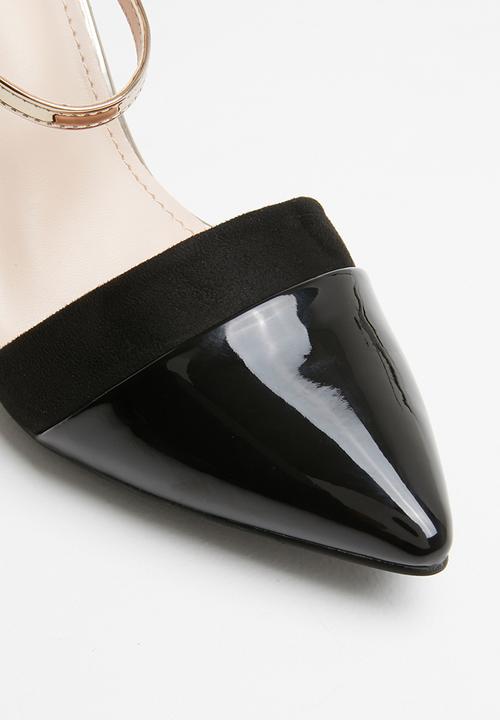 Miss Black - Rex heel - black & gold
