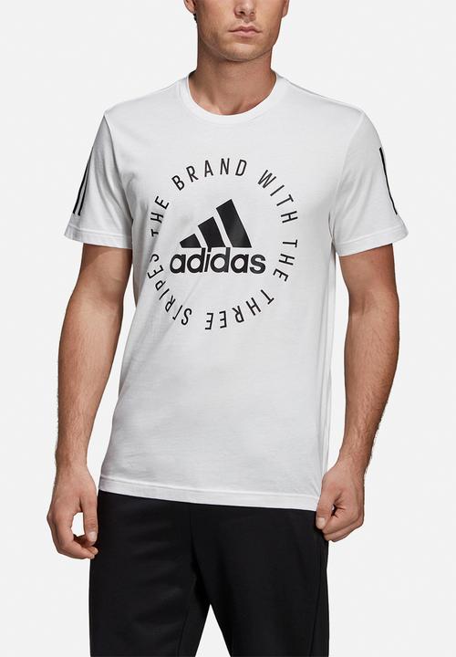 adidas Performance - Sid crew short sleeve tee - white & black