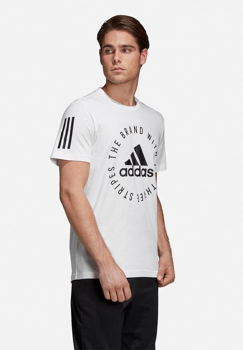 adidas Performance - Sid crew short sleeve tee - white & black