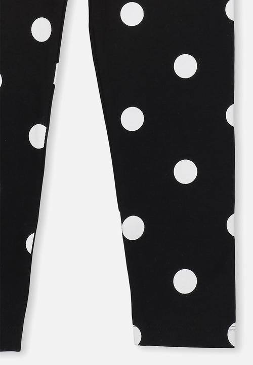 Cotton On - Huggie tights - black & white 