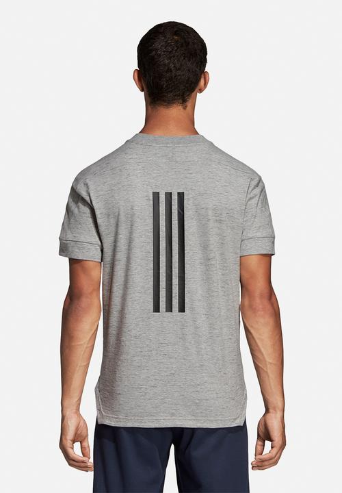 adidas Performance - ID 3 stripe tee - grey