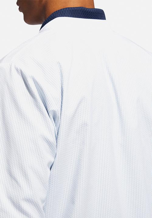 adidas Originals - Seersucker coach jacket - grey