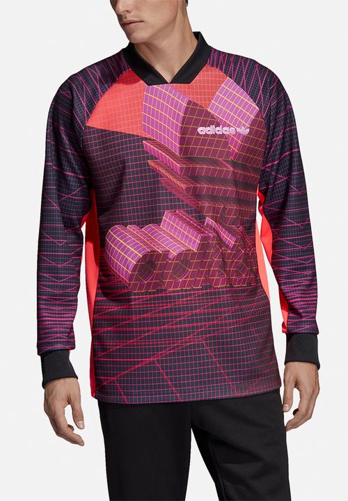 adidas Originals - 3D Goalie polo - purple & black