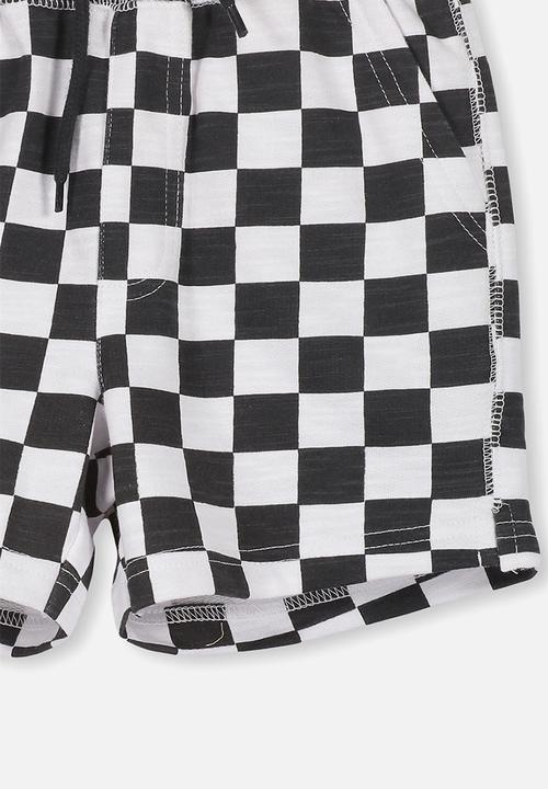 Cotton On - Henry slouch short - white & black 