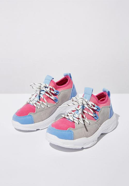 Cotton On - Tech lace up trainer - multi