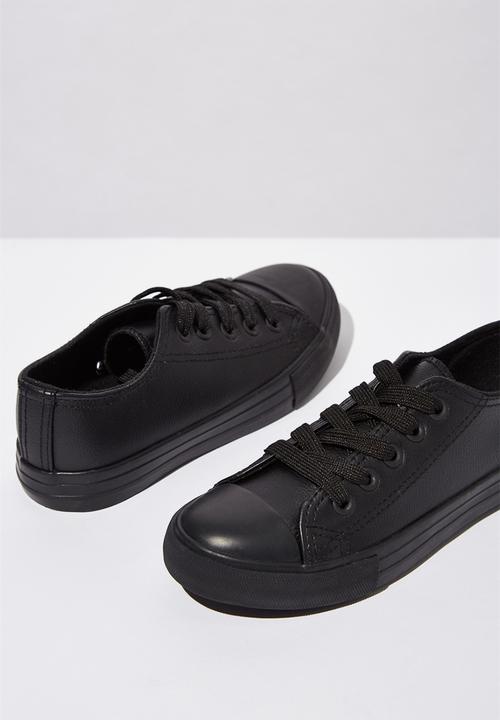 Cotton On - Classic trainer lace-up - black