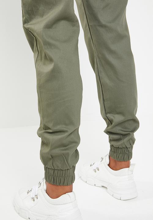 Missguided - Plain cargo trouser - khaki green