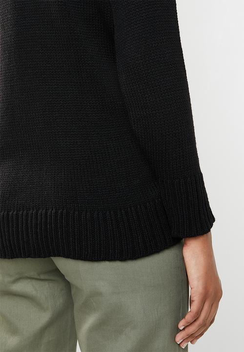 Superbalist - Colour block knit - rust black & cream