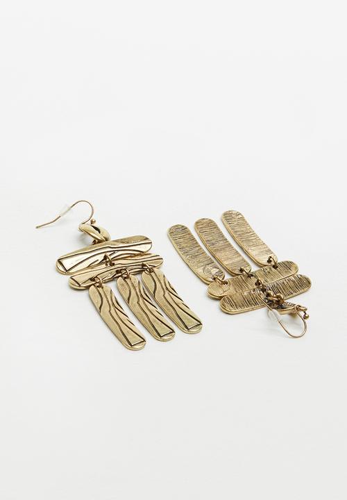 Superbalist - Gizele hammered earrings - gold