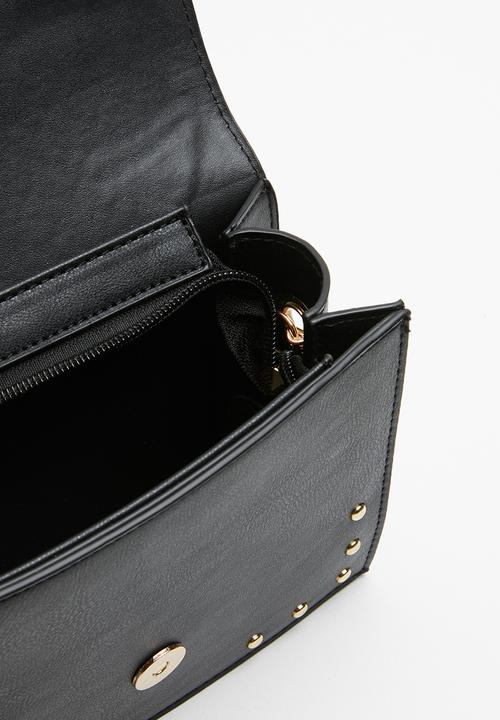 Superbalist - Embroidered clutch bag - black