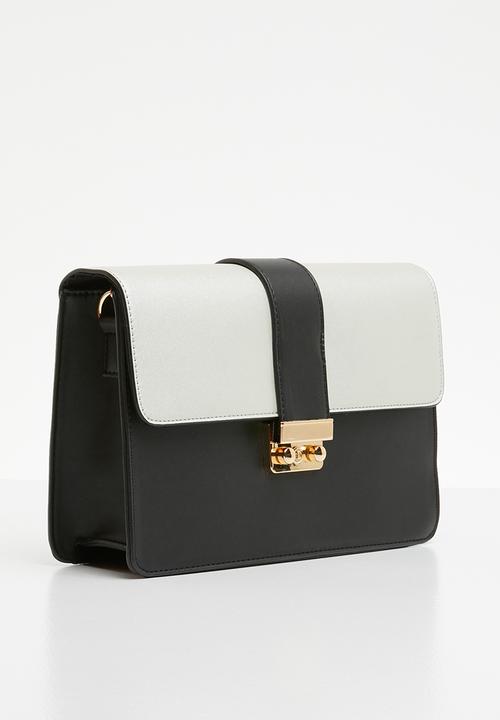 Superbalist - Skyler evening clutch - black & silver