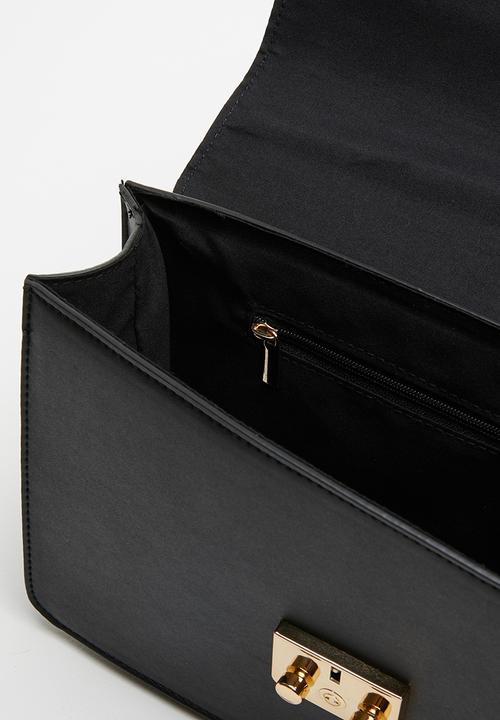 Superbalist - Skyler evening clutch - black & silver