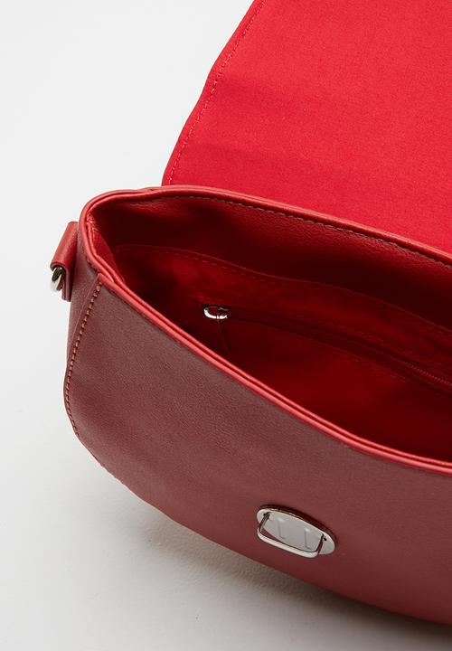 Superbalist - Structured round crossbody - red