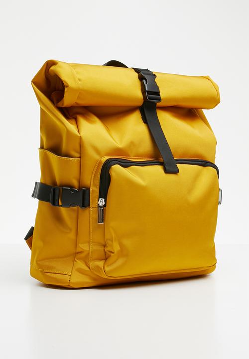 Superbalist - Roll up backpack - yellow 