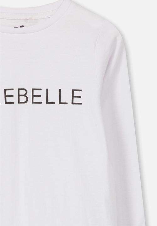 Cotton On - Penelope long sleeve tee - white 
