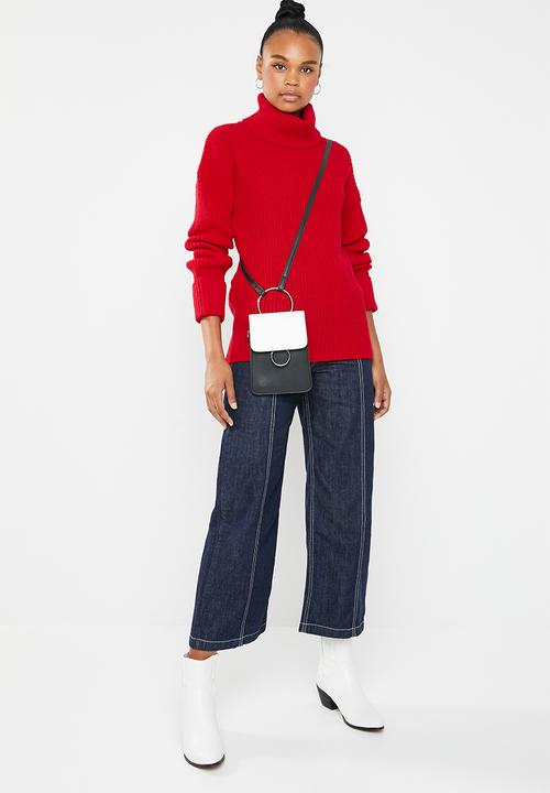 Superbalist - Chunky roll neck - red