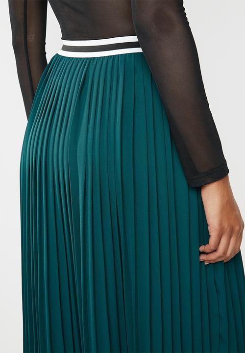 Superbalist - Pleated skirt - green