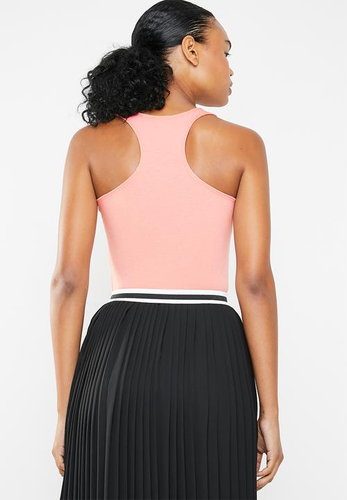GUESS - Retro logo tank top - peach