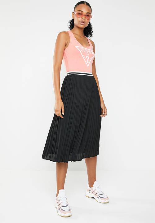 GUESS - Retro logo tank top - peach