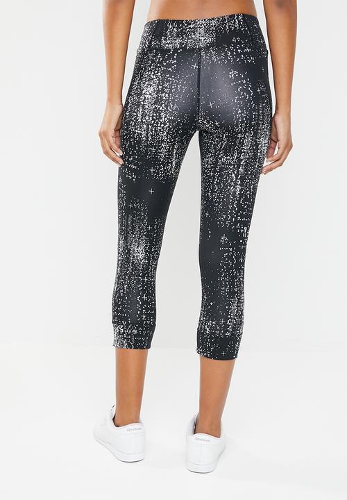Reebok - Os lux 3/4 tights - black & white 