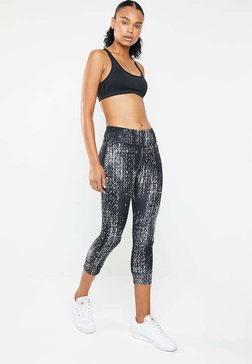 Reebok - Os lux 3/4 tights - black & white 