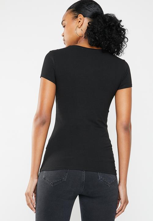 GUESS - Retro glitter R3 tee - black