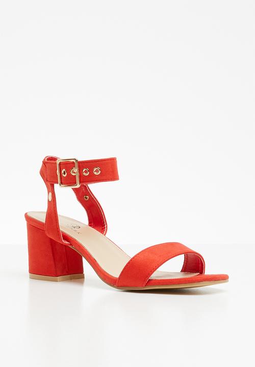 STYLE REPUBLIC - Ankle-strap heels - coral