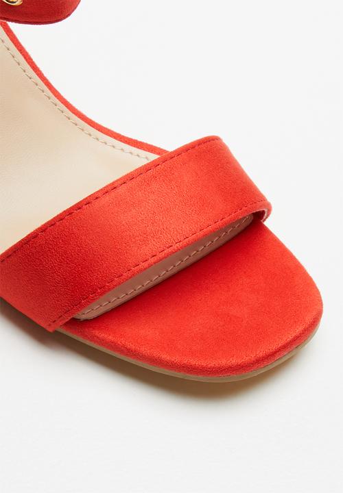 STYLE REPUBLIC - Ankle-strap heels - coral