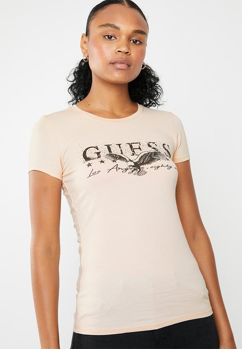 GUESS - Short sleeve eagle tee - pink