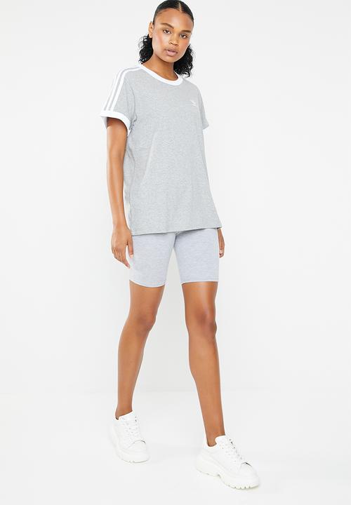 adidas Originals - 3 Stripe tee - grey 