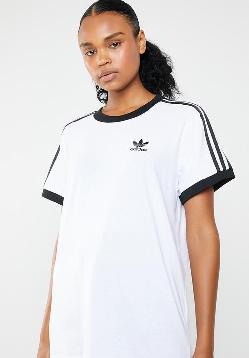 adidas Originals - 3 Stripe tee - white & black 