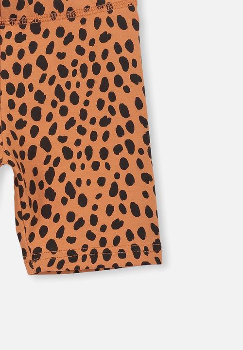 Cotton On - Hailey short - orange & black 