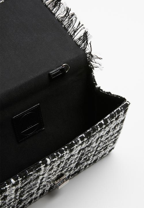 Missguided - Boucle chain strap shoulder bag - black & white