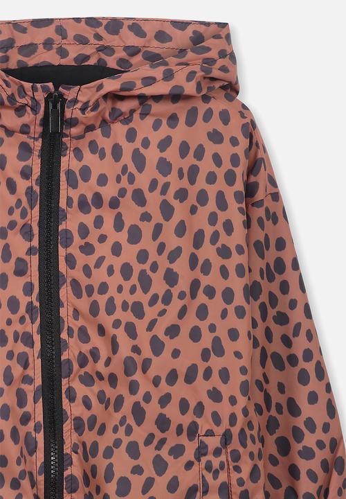 Cotton On - Whitney spray jacket - orange & black 