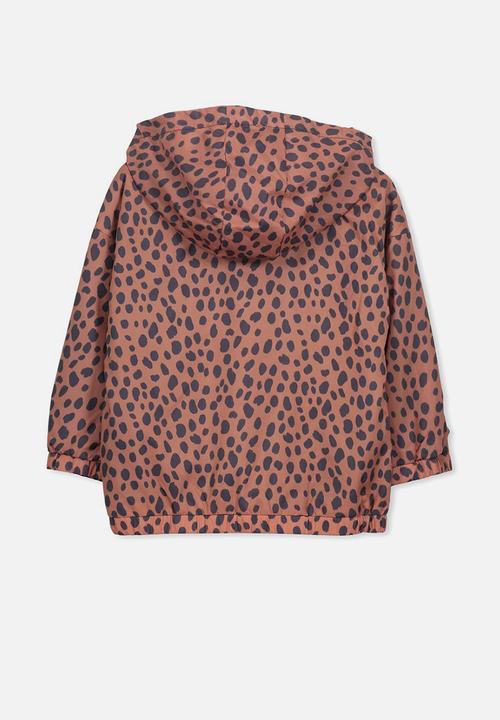 Cotton On - Whitney spray jacket - orange & black 
