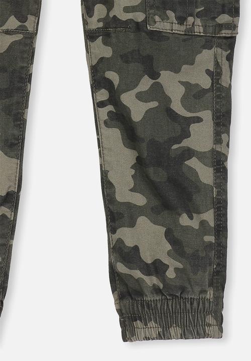 Cotton On - Joe cuffed pant - green 