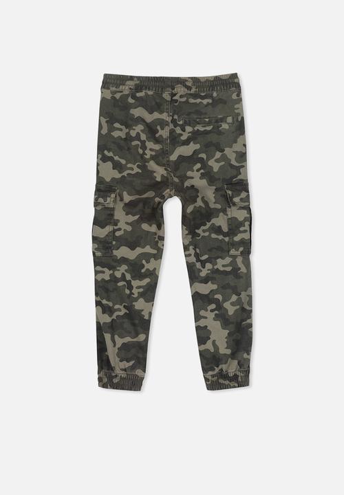 Cotton On - Joe cuffed pant - green 