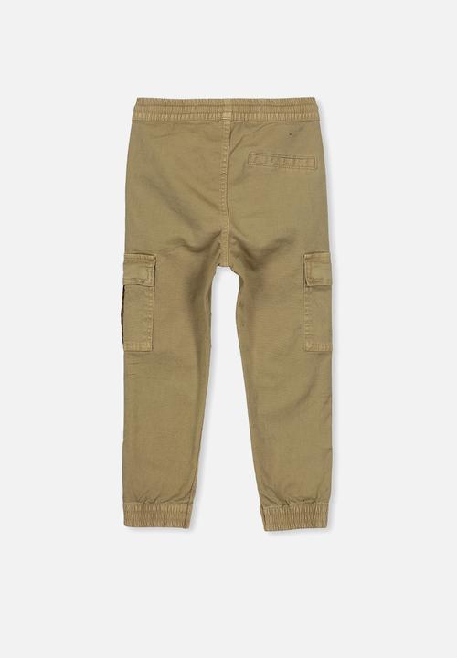 Cotton On - Joe cuffed pant - brown 