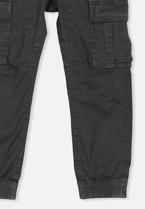 Cotton On - Joe cuffed pant - black