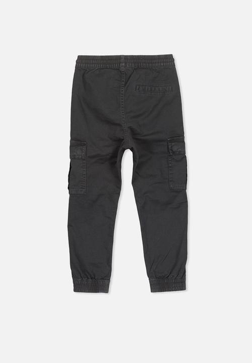 Cotton On - Joe cuffed pant - black