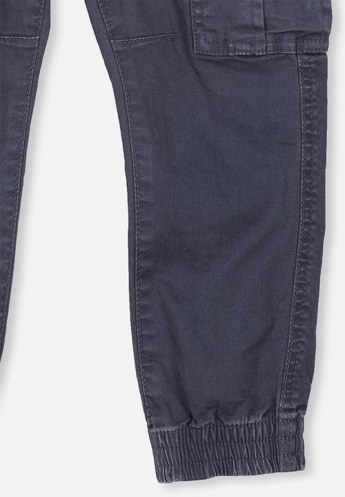 Cotton On - Joe cuffed pant - navy 