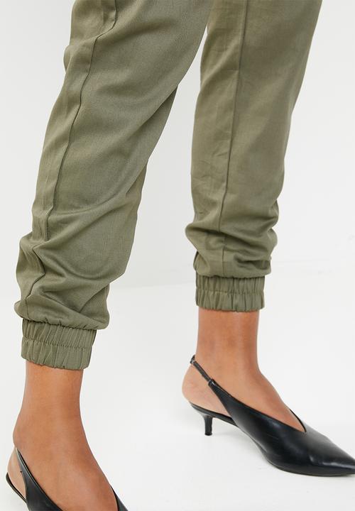 Missguided - Chain cargo trouser - khaki green