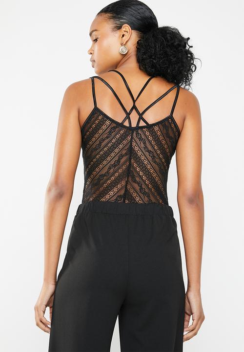 GUESS - Nadine lace top - black
