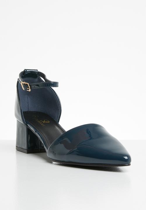 STYLE REPUBLIC - Ankle strap pointy heel - navy
