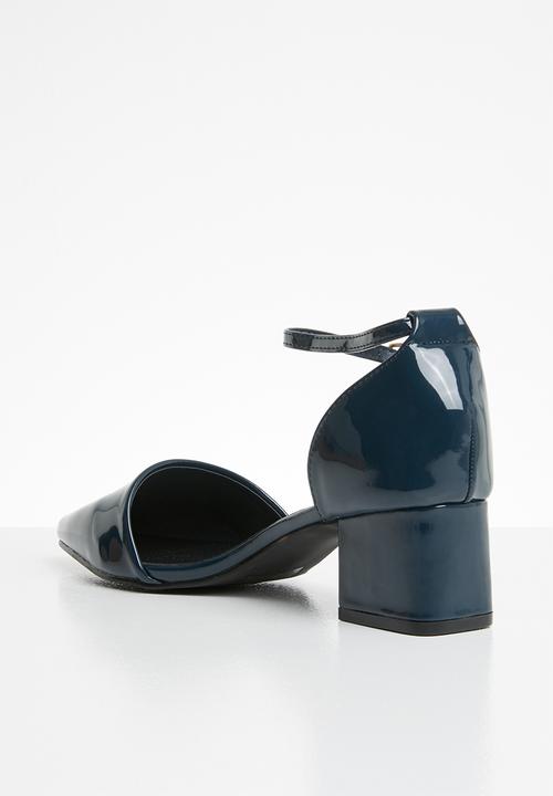 STYLE REPUBLIC - Ankle strap pointy heel - navy