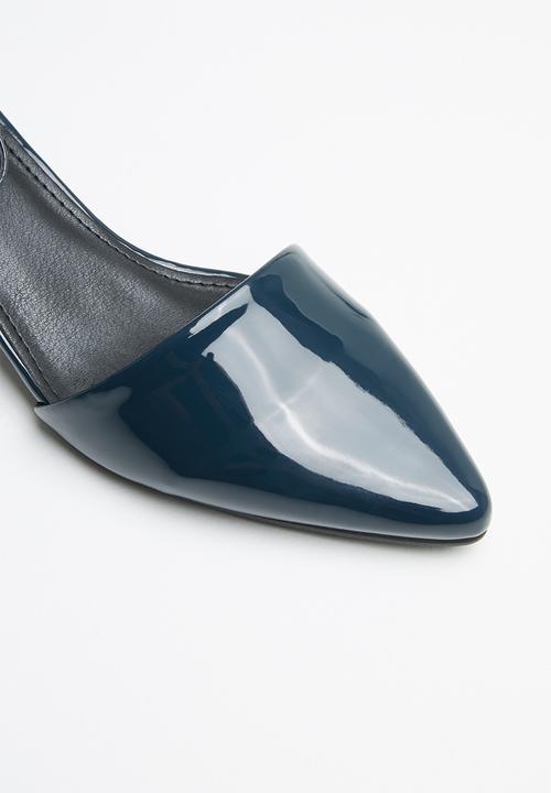 STYLE REPUBLIC - Ankle strap pointy heel - navy