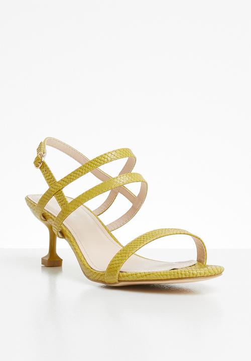 Miss Black - Della heel - yellow